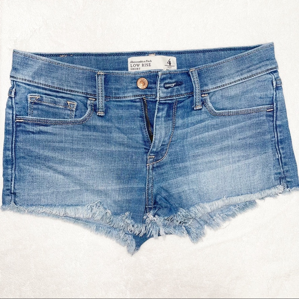 Size 4 Abercrombie & Fitch Low Rise Denim Shorts